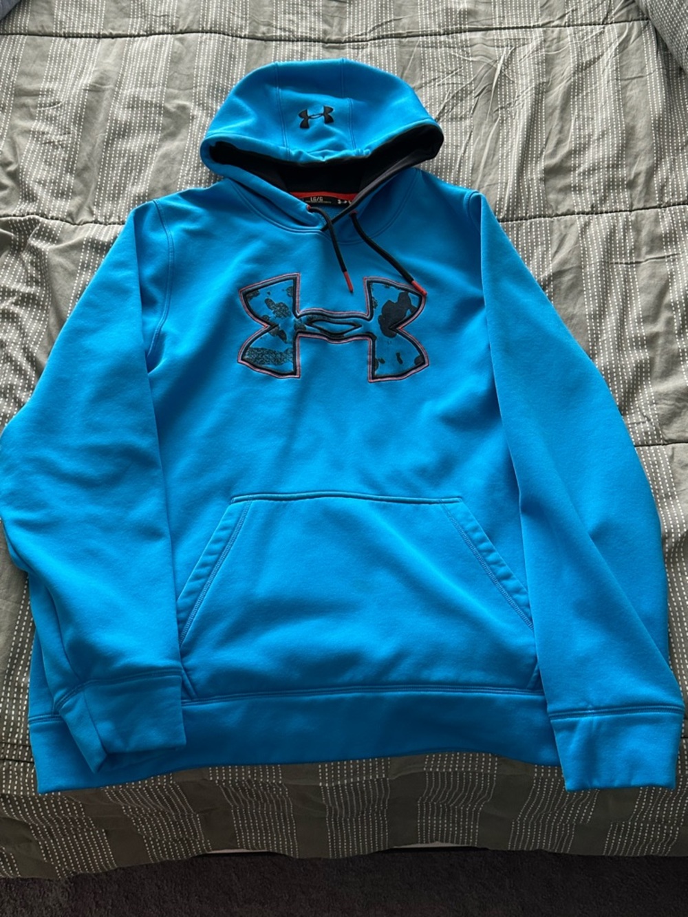 LG Men's Bright Blue Pullover Hoodie